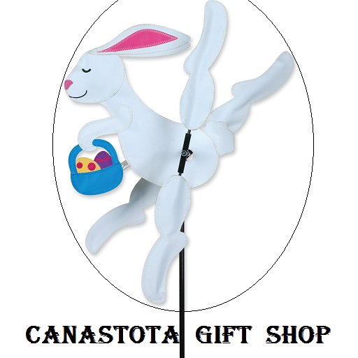 21859 12" Easter Bunny : Whirligig  Size: 12.25 in.X 12 in.        diameter: 20 in. upc #630104218591