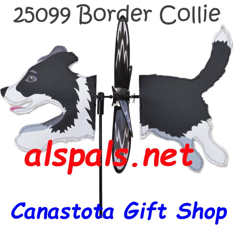 # 25098 : Austalian Shepherd Petite & Whirly Wing Spinner   upc# 630104250980 18.5" by 10.75"