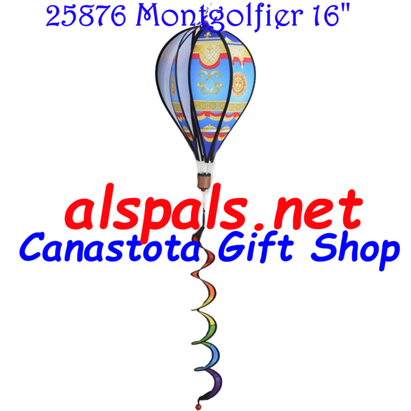 # 25878 : Palmetto  Hot Air Balloon upc# 63010425788 12 inch diameter 20 inch Twister Tail