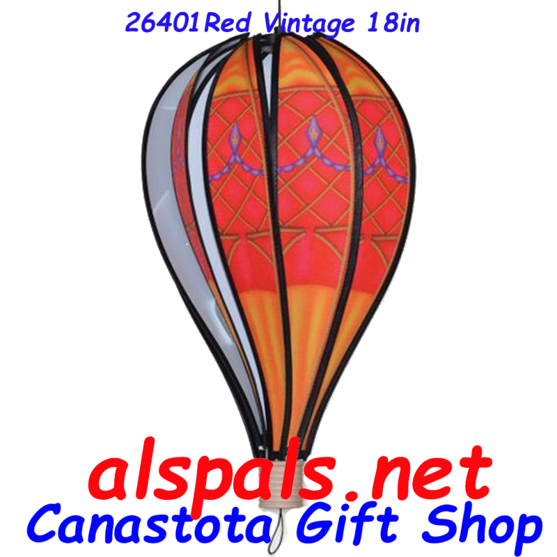 26401 Red Vintage  Hot Air Balloon upc# 630104264017 18 inch diameter