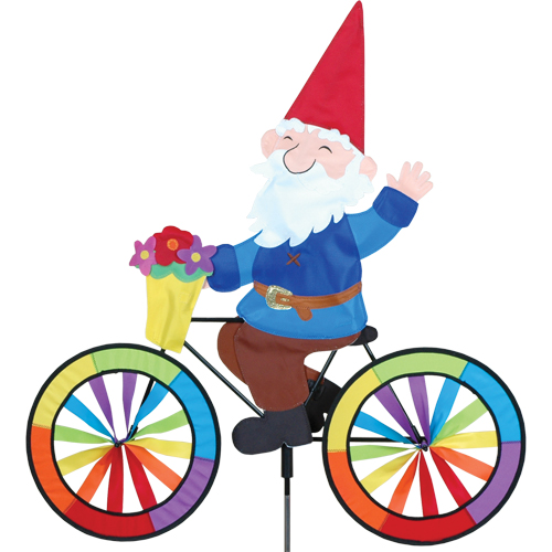 # 26725 : Gnome & Wheel Barrow  Bicycle Spinners  upc #  63010426725
