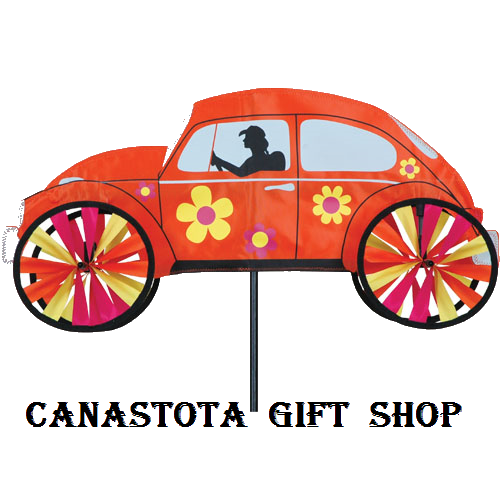 # 26831 : 22" Orange VW Hippie Mobile  Volkswagen Spinners  upc #  63010426831
