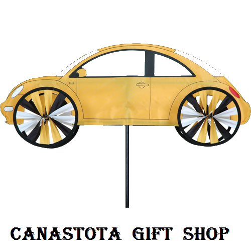 # 26833 : 24" Yellow VW Beetle  Volkswagen Spinners  upc #  63010426833