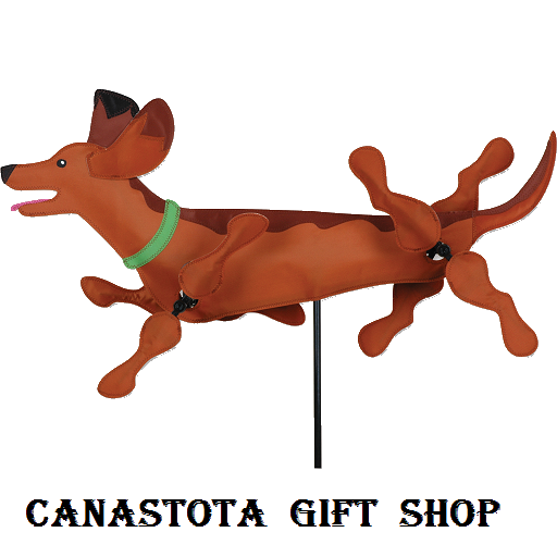 21823 28" Dachshund : Whirligig Size: 28 in.X 12.25 in.        diameter:12 in &  13.25 in. upc #630104218232