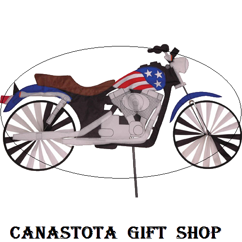 # 25961 : 47" Patriotic  Motorcycle Spinners  upc #  63010425961