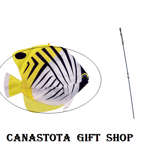 # 26506 : Threadfin Butterfly Fish  Swimming Fish  upc #  63010426506