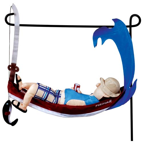 59149  Snoozing Fisherman : Garden Charms   UPC# 630104591496